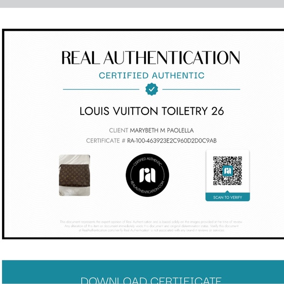 LOUIS VUITTON Authentic Vintage Monogram Toiletry 26 Pouch With COA - Picture 10 of 15